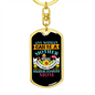 Miniature Schnauzer Mom Keychain Stainless Steel or 18k Gold Dog Tag Keyring-Express Your Love Gifts