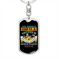 Miniature Schnauzer Mom Keychain Stainless Steel or 18k Gold Dog Tag Keyring-Express Your Love Gifts