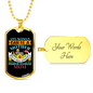 Miniature Schnauzer Mom Necklace Stainless Steel or 18k Gold Dog Tag 24" Chain-Express Your Love Gifts