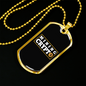 Mining Crypto Necklace Stainless Steel or 18k Gold Dog Tag 24" Chain-Express Your Love Gifts