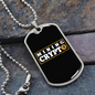 Mining Crypto Necklace Stainless Steel or 18k Gold Dog Tag 24" Chain-Express Your Love Gifts