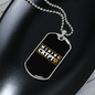 Mining Crypto Necklace Stainless Steel or 18k Gold Dog Tag 24" Chain-Express Your Love Gifts