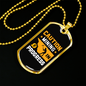 Mining in Progress Crypto Necklace Stainless Steel or 18k Gold Dog Tag 24" Chain-Express Your Love Gifts