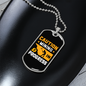 Mining in Progress Crypto Necklace Stainless Steel or 18k Gold Dog Tag 24" Chain-Express Your Love Gifts