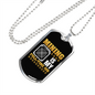 Mining is My Fulltime Job Crypto Necklace Stainless Steel or 18k Gold Dog Tag 24" Chain-Express Your Love Gifts