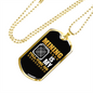 Mining is My Fulltime Job Crypto Necklace Stainless Steel or 18k Gold Dog Tag 24" Chain-Express Your Love Gifts