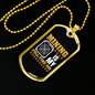 Mining is My Fulltime Job Crypto Necklace Stainless Steel or 18k Gold Dog Tag 24" Chain-Express Your Love Gifts