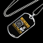 Mining is My Fulltime Job Crypto Necklace Stainless Steel or 18k Gold Dog Tag 24" Chain-Express Your Love Gifts