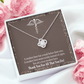 Modern Hero Healthcare Medical Worker Nurse Appreciation Gift Infinity Knot Necklace Message Card-Express Your Love Gifts