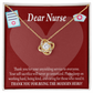 Modern Hero Nurse Healthcare Medical Worker Nurse Appreciation Gift Infinity Knot Necklace Message Card-Express Your Love Gifts