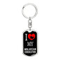 Moluccan Cockatoo Bird Lover Keyring Keychain Stainless Steel or 18k Gold-Express Your Love Gifts