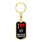 Moluccan Cockatoo Bird Lover Keyring Keychain Stainless Steel or 18k Gold-Express Your Love Gifts