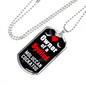 Moluccan Cockatoo Bird Necklace Stainless Steel or 18k Gold Dog Tag 24" Chain-Express Your Love Gifts