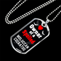 Moluccan Cockatoo Bird Necklace Stainless Steel or 18k Gold Dog Tag 24" Chain-Express Your Love Gifts