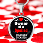 Moluccan Cockatoo Bird Owner Necklace Circle Pendant Stainless Steel or 18k Gold 18-22"-Express Your Love Gifts