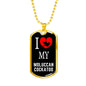 Moluccan Cockatoo Necklace Stainless Steel or 18k Gold Dog Tag 24" Chain-Express Your Love Gifts