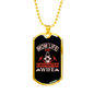 Mom And Firefighter'S Wife Necklace Stainless Steel or 18k Gold Dog Tag 24" Chain-Express Your Love Gifts