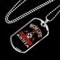 Mom And Firefighter'S Wife Necklace Stainless Steel or 18k Gold Dog Tag 24" Chain-Express Your Love Gifts