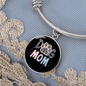 Mom Dog Paw Bracelet Stainless Steel or 18k Gold Circle Bangle-Express Your Love Gifts