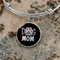 Mom Dog Paw Bracelet Stainless Steel or 18k Gold Circle Bangle-Express Your Love Gifts