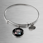 Mom Dog Paw Bracelet Stainless Steel or 18k Gold Circle Bangle-Express Your Love Gifts