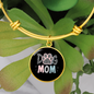 Mom Dog Paw Bracelet Stainless Steel or 18k Gold Circle Bangle-Express Your Love Gifts