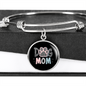 Mom Dog Paw Bracelet Stainless Steel or 18k Gold Circle Bangle-Express Your Love Gifts