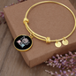 Mom Dog Paw Bracelet Stainless Steel or 18k Gold Circle Bangle-Express Your Love Gifts