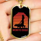 Mom FO Dogs Necklace Stainless Steel or 18k Gold Dog Tag 24" Chain-Express Your Love Gifts