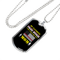 Mom Is My Favorite Police Officer Necklace Stainless Steel or 18k Gold Dog Tag 24"-Express Your Love Gifts