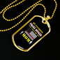 Mom Is My Favorite Police Officer Necklace Stainless Steel or 18k Gold Dog Tag 24"-Express Your Love Gifts