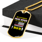 Mom Is My Favorite Police Officer Necklace Stainless Steel or 18k Gold Dog Tag 24"-Express Your Love Gifts