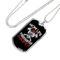 Mom Life Firefighter Wife Necklace Stainless Steel or 18k Gold Dog Tag 24" Chain-Express Your Love Gifts
