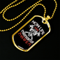 Mom Life Firefighter Wife Necklace Stainless Steel or 18k Gold Dog Tag 24" Chain-Express Your Love Gifts