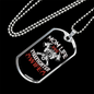 Mom Life Firefighter Wife Necklace Stainless Steel or 18k Gold Dog Tag 24" Chain-Express Your Love Gifts