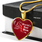 Mom Message World'S Best Mom Necklace Stainless Steel or 18k Gold Heart Pendant 18-22"-Express Your Love Gifts