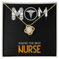 Mom Nurse Healthcare Medical Worker Nurse Appreciation Gift Infinity Knot Necklace Message Card-Express Your Love Gifts