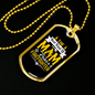 Mom Raises A Firefighter Gift Stainless Steel or 18k Gold Dog Tag 24" Chain-Express Your Love Gifts
