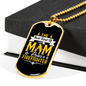 Mom Raises A Firefighter Gift Stainless Steel or 18k Gold Dog Tag 24" Chain-Express Your Love Gifts