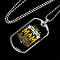 Mom Raises A Firefighter Gift Stainless Steel or 18k Gold Dog Tag 24" Chain-Express Your Love Gifts