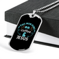 Mom Runs Coffee And Jesus Christian Necklace Stainless Steel or 18k Gold Dog Tag 24" Chain-Express Your Love Gifts
