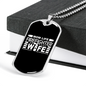 Mom'S Life Firefighter Wife Necklace Stainless Steel or 18k Gold Dog Tag 24" Chain-Express Your Love Gifts