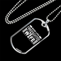 Mom'S Life Firefighter Wife Necklace Stainless Steel or 18k Gold Dog Tag 24" Chain-Express Your Love Gifts
