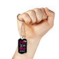 Mom Wife Nurse Rockstar Necklace Stainless Steel or 18k Gold Dog Tag 24" Chain-Express Your Love Gifts