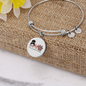 Momlife Love Dog Bracelet Stainless Steel or 18k Gold Circle Bangle-Express Your Love Gifts
