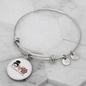 Momlife Love Dog Bracelet Stainless Steel or 18k Gold Circle Bangle-Express Your Love Gifts