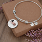 Momlife Love Dog Bracelet Stainless Steel or 18k Gold Circle Bangle-Express Your Love Gifts