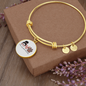 Momlife Love Dog Bracelet Stainless Steel or 18k Gold Circle Bangle-Express Your Love Gifts