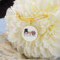 Momlife Love Dog Bracelet Stainless Steel or 18k Gold Circle Bangle-Express Your Love Gifts