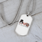 Momlife Love Dog Necklace Stainless Steel or 18k Gold Dog Tag 24" Chain-Express Your Love Gifts